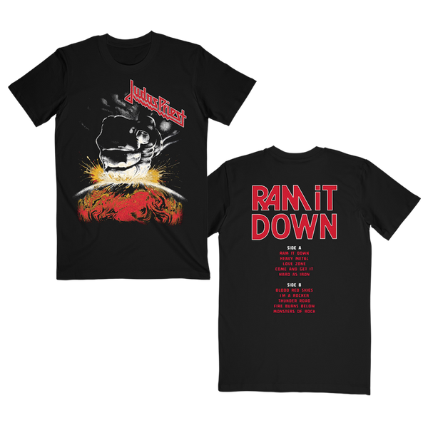 Ram It Down Tracklist Tee – Judas Priest Store
