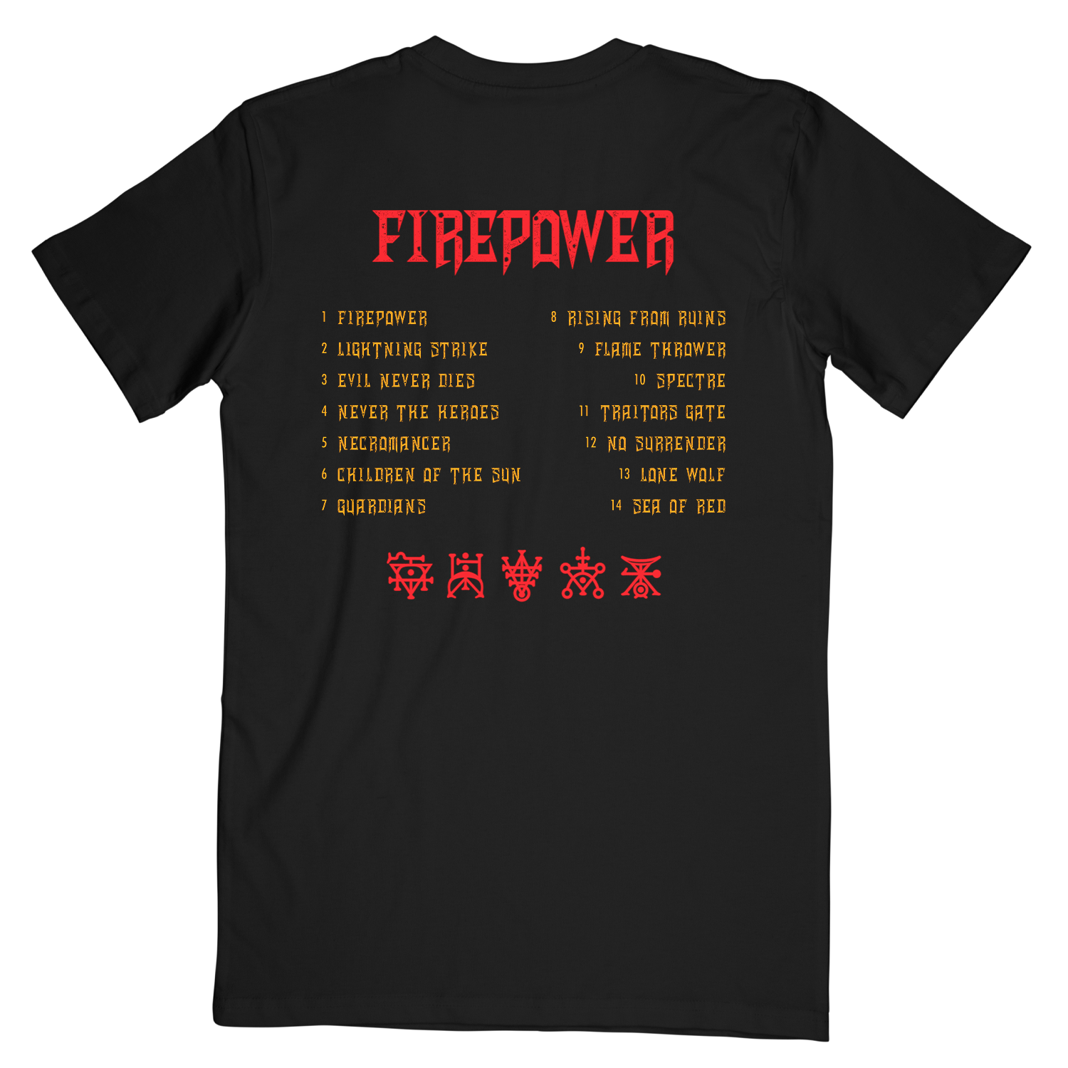 Firepower Tracklist Tee